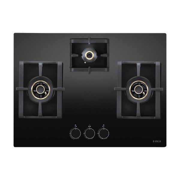 Buy Elica PRO AB MFC 3B 70 DX Glass Top 3 Burner Automatic